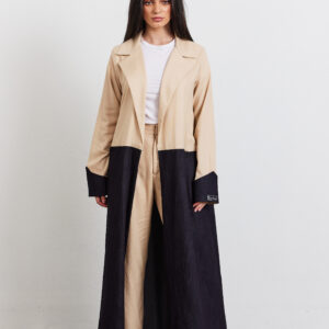 Half jeans/ Half linen Abaya