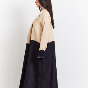 Alternative view of Half jeans/ Half linen Abaya