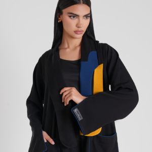 Colored Abaya Black