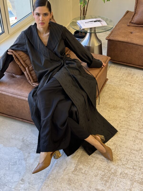 ⁦Double-Face wrap Abaya (Jakar)⁩ - الصورة ⁦8⁩